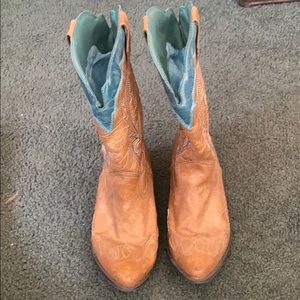 Coconuts Teal Cimmaron Cowboy Boots